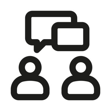 Yaratıcı Tartışma simgesi görüntüleme iletişimi, işbirliği, takım çalışması ve fikir değişimi