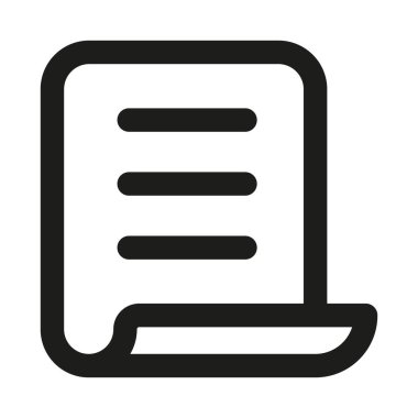 Dosyalar, raporlar, evraklar ve profesyonel iş belgelerini gösteren Modern Belge simgesi