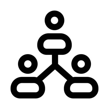 Ağ insanları simgesi. Takım oluşturma, işbirliği, sosyal bağlantı ve iletişim konsepti için tasarlanmış profesyonel asgari vektör stiline sahip modern çizgi simgesi tasarımı