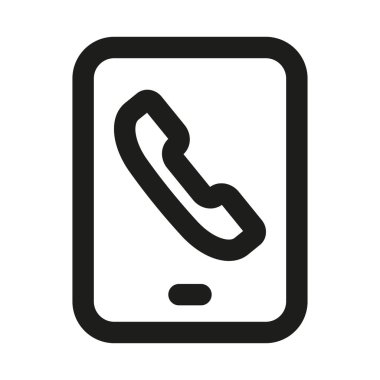 Simge 'yi ara. Modern profesyonel asgari çizgi resimleme iletişimi, sesli konuşma, telefon ve dijital bağlantı