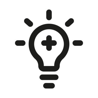 Tıbbi Ampul Simgesi. Modern Profesyonel Asgari Hat Vektör Sağlık ve Tedavi Sembolü