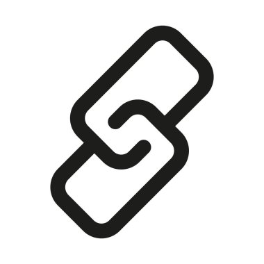 Bağlantı Hattı Simgesi. Bağlantı, birleşme ve çevrimiçi navigasyon için premium vektör çizgisi simgesi olarak tasarlanmış profesyonel minimalist sembol