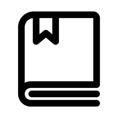 Modern Satır Simgesi 'ni ayırt. Eğitim bilgisini ve edebiyatı temsil eden profesyonel asgari vektör sembolü