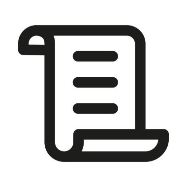 Basit bir profesyonel satır simgesi. Modern fatura işleme kavramına sahip Profesyonel Satır Vektörü Simgesi, minimal temiz tasarım ve ölçeklenebilir ödeme belgesi sembolü