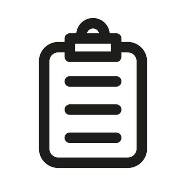 Pano profesyonel satır simgesi. Modern görev yönetimi kavramına sahip Profesyonel Satır Vektörü Simgesi, minimal temiz tasarım ve ölçeklenebilir belge simgesi