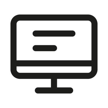 Masaüstü kitabı profesyonel satır simgesi okudu. Modern öğrenme ve okuma konseptine sahip Profesyonel Satır Vektörü Simgesi, minimal temiz tasarım ve ölçeklenebilir çalışma sembolü