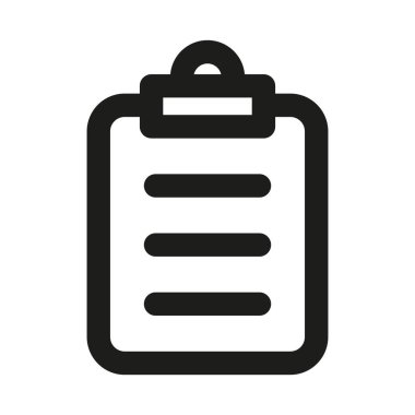 Pano listesi profesyonel satır simgesi. Modern görev yönetimi kavramına sahip Profesyonel Satır Vektörü Simgesi, minimal temiz tasarım ve ölçeklenebilir kontrol listesi simgesi