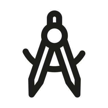 Profesyonel pusula çizgisi simgesi. Modern navigasyon ve yön kavramına sahip Profesyonel Satır Vektörü Simgesi, minimal temiz ana hat tasarımı ve ölçeklenebilir kılavuz simgesi