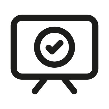 Başarılı güncelleme profesyonel satır simgesi. Modern sistem ve tamamlama konseptine sahip Profesyonel Satır Vektörü Simgesi, minimal temiz tasarım ve ölçeklenebilir doğrulama simgesi