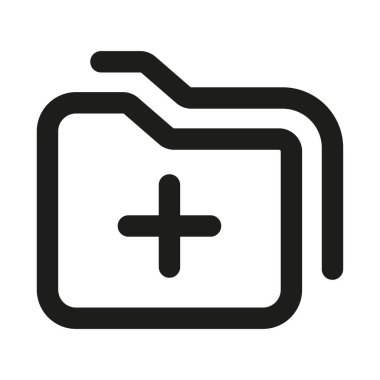 Tıbbi Rapor Arşivi Profesyonel Modern Satır Simgesi. Hasta kayıtlarını temsil eden minimum ve benzersiz sağlık sembolü depolama veri yönetimi ve klinik organizasyonu