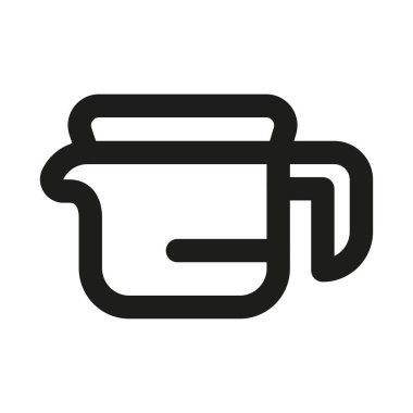 Kahve fincanı profesyonel modern hat simgesi. Asgari içecek, içecek sıcak taslak tasarım