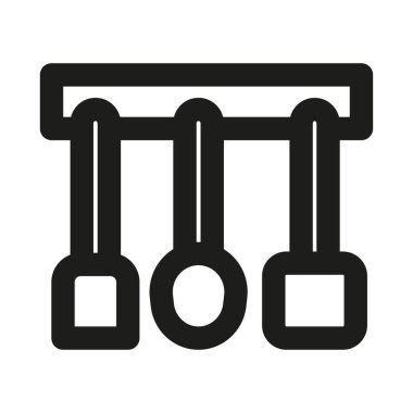 Mutfak Utensil Profesyonel Modern Satır Simgesi. En düşük pişirme aracı aygıtı yemek hazırlama ana hatları dekoru