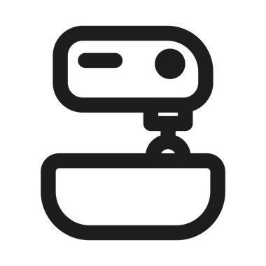 Profesyonel Modern Satır Simgesi Karıştırıcı. En az mutfak gereçleri pişirme aletleri taslak tasarımı