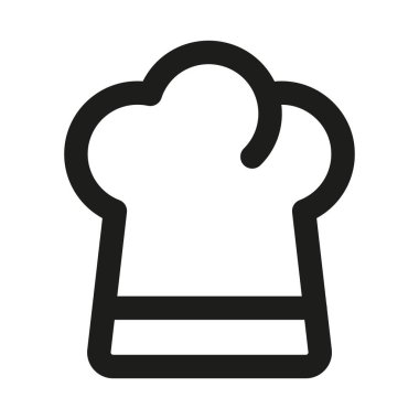 Şef Şapka Profesyonel Modern Satır Simgesi. Aşçı aşçılığı taslak tasarımı