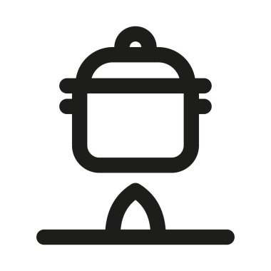 Baskı Fırını Profesyonel Modern Satır Simgesi. En düşük mutfak gereçleri yemek pişirme taslak tasarımı