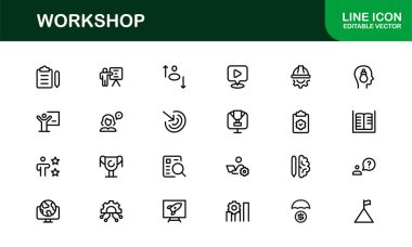 Yaratıcı Atölye Simgesi Araçlar, Bakım ve Kendi Temalı Projeler için Premium Düzenleme simgeleri belirle