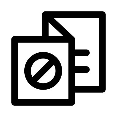 İçerik koruması için eser hırsızlığı simgesi. Telif hakkı ihlalini temsil eden asgari temiz tasarıma sahip Modern Profesyonel Satır Simgesi. Akademik bütünlük yazma saptama ve özgün