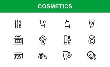 Kozmetik Güzelliği Uzman Çizgisi Simgesi Zarif Markalaşma ve Biçimlendirme İçin Modern Minimum Vektör Simgelerini Ayarla