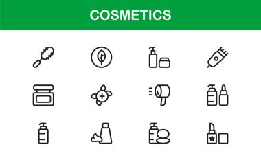 Kozmetik Güzelliği Uzman Çizgisi Simgesi Zarif Markalaşma ve Biçimlendirme İçin Modern Minimum Vektör Simgelerini Ayarla
