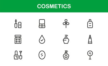 Kozmetik Güzelliği Uzman Çizgisi Simgesi Zarif Markalaşma ve Biçimlendirme İçin Modern Minimum Vektör Simgelerini Ayarla