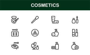 Kozmetik Güzelliği Uzman Çizgisi Simgesi Zarif Markalaşma ve Biçimlendirme İçin Modern Minimum Vektör Simgelerini Ayarla