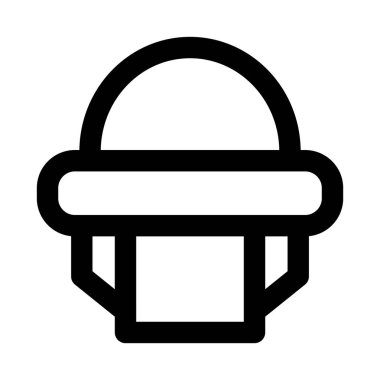 Polis Miğferi Modern Satır Yasaları Uygulama, Güvenlik ve Güvenlik İllüstrasyonu Simgesi