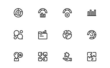Analitik Mantık Bulma Kavramları Modern Profesyonel Satır Simgesi Belirleme Eşsiz, Asgari, Piksel Mükemmel Stratejik Düşünce ve Zeka Vektör Sembolleri