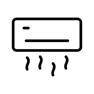 Klima iklimini soğutma ve havalandırma sistemi tasarımları için modern klima simgesi