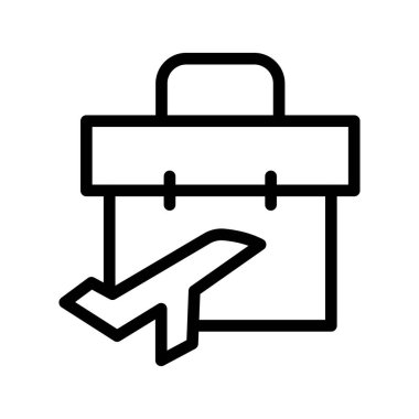 Şirket seyahati, toplantılar ve iş seyahati planı için Profesyonel İş Gezisi simgesi