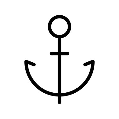 Denizcilik navigasyonu, deniz tasarımı ve deniz yolculuğu için klasik Anchor simgesi paketi