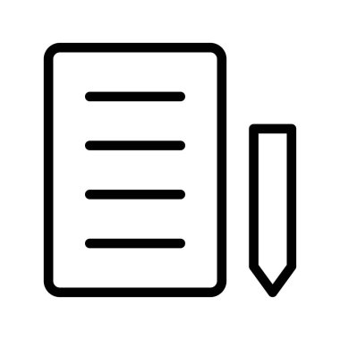 Verimli Not Simgesi Dijital Belge Yönetimi ve Profesyonel Not Alma için Ayarlandı