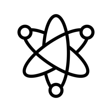 Kuantum Fiziği Araştırma ve Bilimsel Moleküler Eğitim için Profesyonel Atom Simgesi Ayarlandı