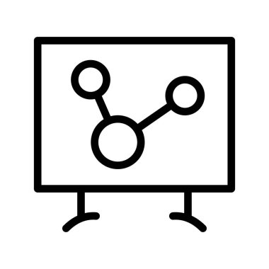 Dijital Ağ ve Küresel İletişim için Profesyonel Bağlantı Vektörü Simgesi Ayarlandı