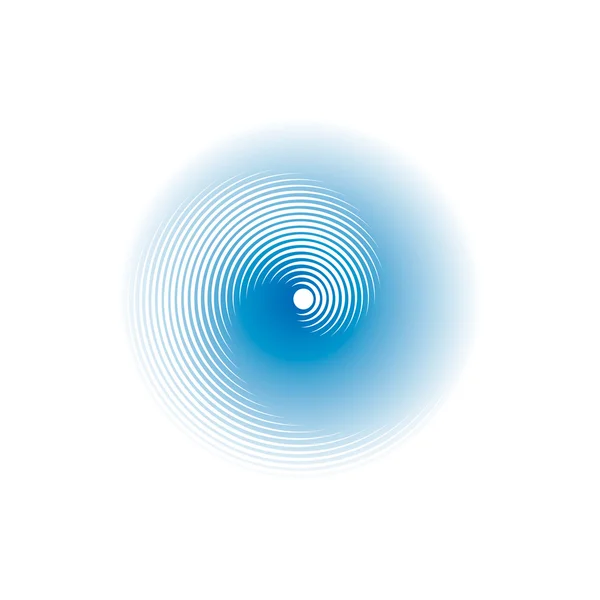 Spiral cirkulär form. Suddig effekt. Vektorillustration. — Stock vektor