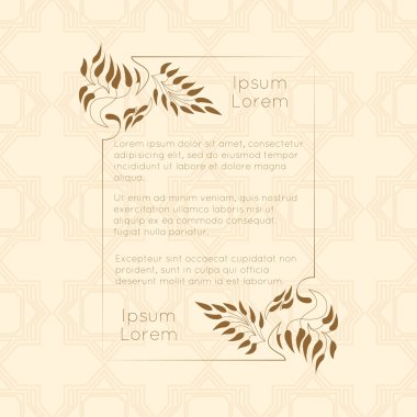 Tebrik kartları için sınır tasarımlar.