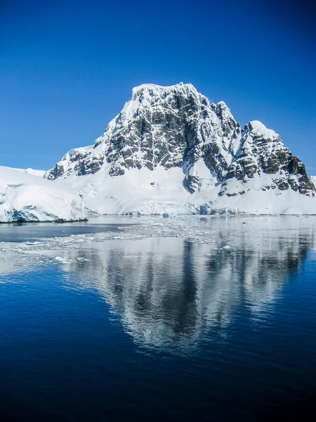 Réflexion montagne antarctique — Photo