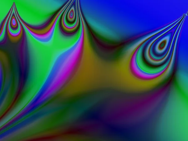 Funky psychedelische gedessineerde fractal — Stockfoto