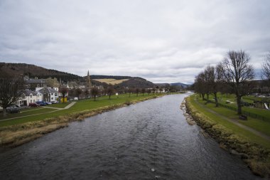 Peebles ve nehir Tweed, İskoçya
