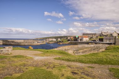 Portsoy Moray Firth üzerinde limanında