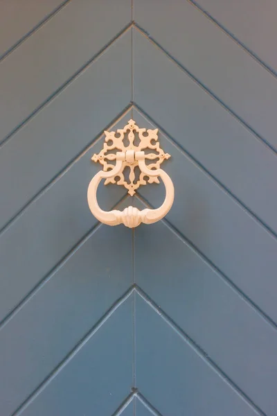 Zarif Beyaz Kapı tokmağı Açık Mavi Sembol Kapı Dekorasyonu