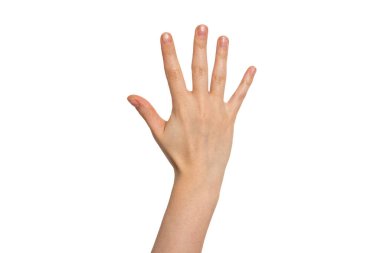 Parmaklarını aç. Yardım, açıklık, davet ve iletişim konsepti. Yüksek kalite fotoğraf