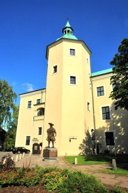  Polonya 'nın Supsk kentindeki Pomeranya Düklerinin Kalesi                              