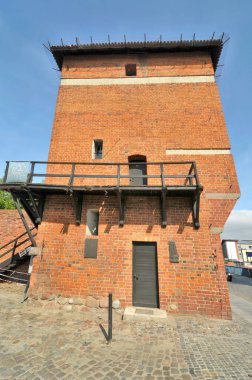 Polonya 'nın Stargard Gdaski kentindeki Gotik Gdask Kulesi