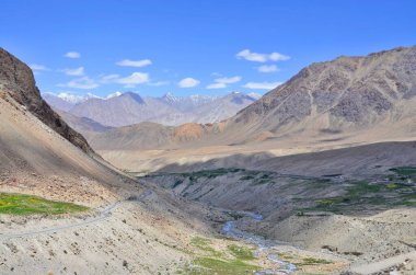 Khardung ya da Khardung La Pass dağ geçidi Hindistan 'ın Ladakh bölgesinin Leh bölgesinde..
