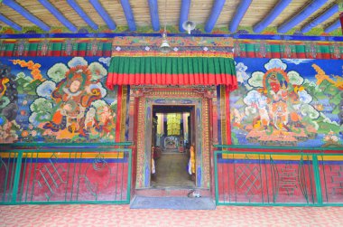 Lamayuru ya da Yuru Manastırı - Lamayouro, Ladakh, Hindistan 'daki Tibet Budist Manastırı