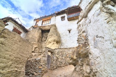 Lamayuru ya da Yuru Manastırı - Lamayouro, Ladakh, Hindistan 'daki Tibet Budist Manastırı