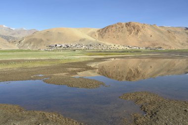 Tso Moriri ya da Moriri Gölü el değmemiş yüksek irtifa gölü ve Hindistan 'ın Ladakh bölgesinin Leh bölgesindeki Changthang Platosu' nda Ramsar Wetland Sitesi..