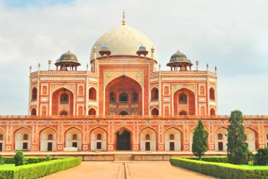 Humayun 'un Delhi, Hindistan' daki Babür İmparatoru Humayun 'un mezarı..