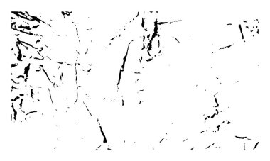 Siyah grunge doku efekti beyaz arka planda dramatik ve cesur bir soyut model oluşturur.