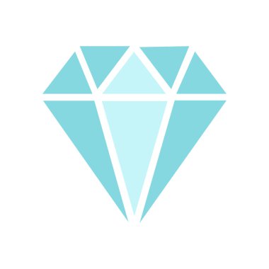 Basit bir düz elmas simgesi yüzleri ve temiz, beyaz bir arkaplanı gösterir. Bu da onu birden fazla yaratıcı uygulama için çok yönlü bir element yapar..